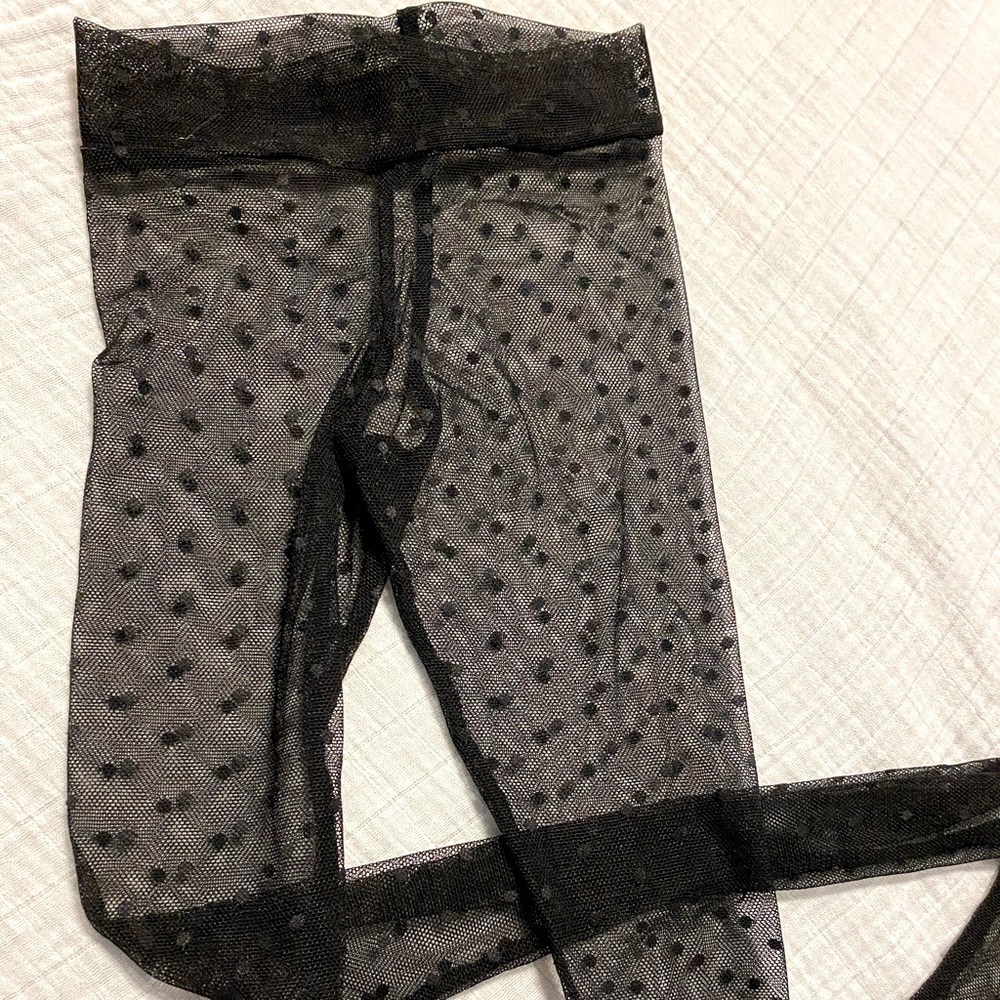 Sunflowers & Skulls Black Dots tights 24 months